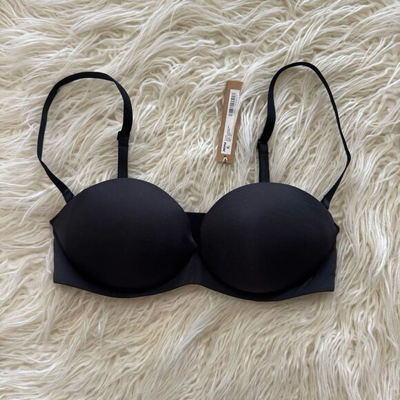 Skims Ultimate Push Up Strapless Bra Onyx Size 32C - Picture 2 of 8